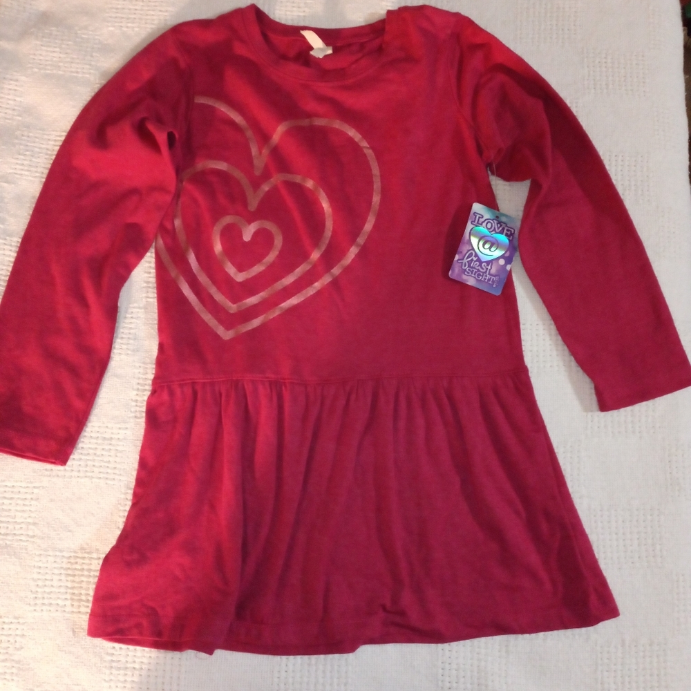 Hot pink long sleeve girl's blouse. Size 7/8
